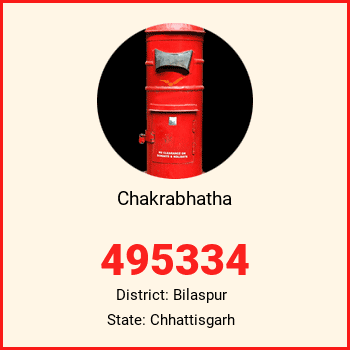 Chakrabhatha pin code, district Bilaspur in Chhattisgarh