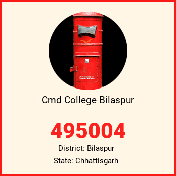 Cmd College Bilaspur pin code, district Bilaspur in Chhattisgarh