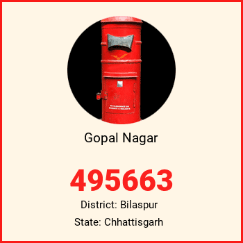 Gopal Nagar pin code, district Bilaspur in Chhattisgarh