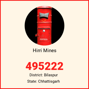 Hirri Mines pin code, district Bilaspur in Chhattisgarh