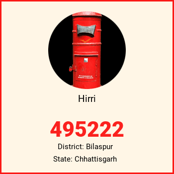 Hirri pin code, district Bilaspur in Chhattisgarh
