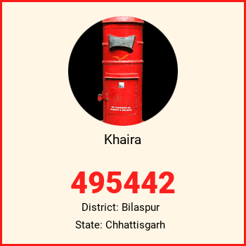 Khaira pin code, district Bilaspur in Chhattisgarh