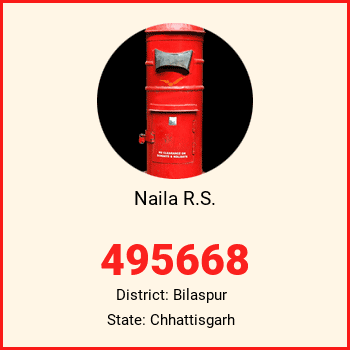 Naila R.S. pin code, district Bilaspur in Chhattisgarh