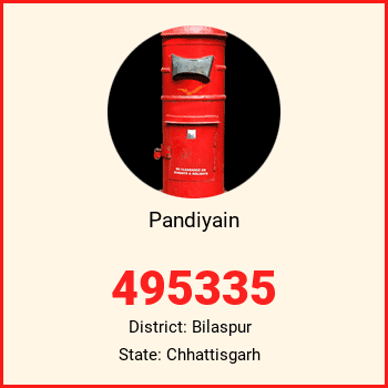 Pandiyain pin code, district Bilaspur in Chhattisgarh