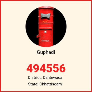 Guphadi pin code, district Dantewada in Chhattisgarh