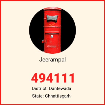 Jeerampal pin code, district Dantewada in Chhattisgarh