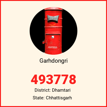 Garhdongri pin code, district Dhamtari in Chhattisgarh
