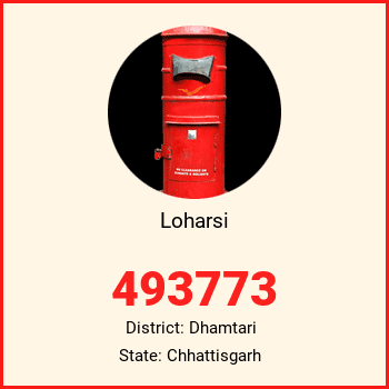 Loharsi pin code, district Dhamtari in Chhattisgarh