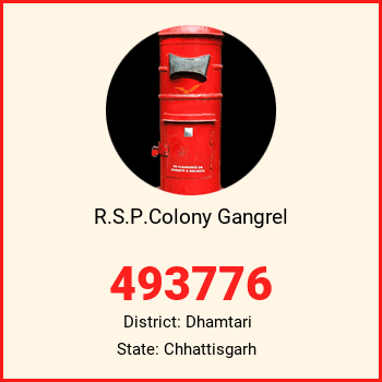 R.S.P.Colony Gangrel pin code, district Dhamtari in Chhattisgarh