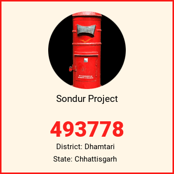 Sondur Project pin code, district Dhamtari in Chhattisgarh