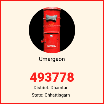 Umargaon pin code, district Dhamtari in Chhattisgarh