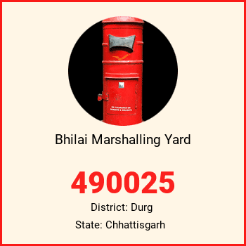 Bhilai Marshalling Yard pin code, district Durg in Chhattisgarh