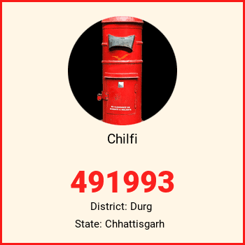 Chilfi pin code, district Durg in Chhattisgarh