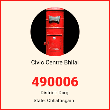 Civic Centre Bhilai pin code, district Durg in Chhattisgarh
