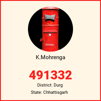 K.Mohrenga pin code, district Durg in Chhattisgarh