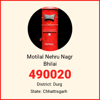 Motilal Nehru Nagr Bhilai pin code, district Durg in Chhattisgarh