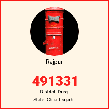 Rajpur pin code, district Durg in Chhattisgarh