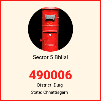 Sector 5 Bhilai pin code, district Durg in Chhattisgarh