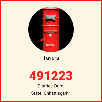 Tavera pin code, district Durg in Chhattisgarh