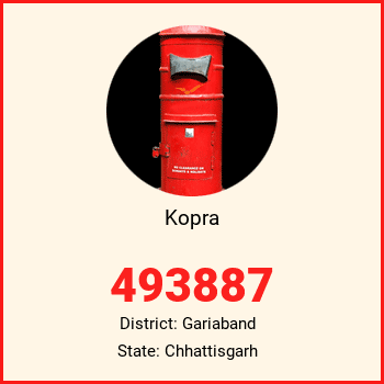 Kopra pin code, district Gariaband in Chhattisgarh