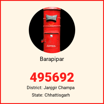 Barapipar pin code, district Janjgir Champa in Chhattisgarh