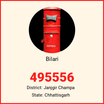 Bilari pin code, district Janjgir Champa in Chhattisgarh