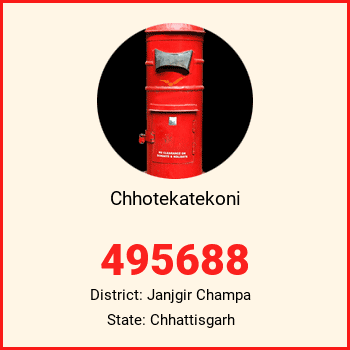 Chhotekatekoni pin code, district Janjgir Champa in Chhattisgarh