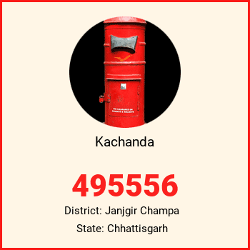 Kachanda pin code, district Janjgir Champa in Chhattisgarh