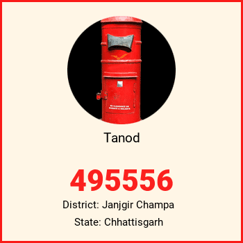 Tanod pin code, district Janjgir Champa in Chhattisgarh