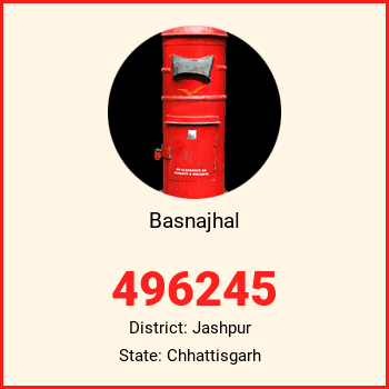 Basnajhal pin code, district Jashpur in Chhattisgarh