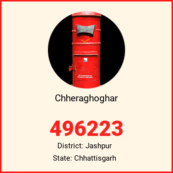 Chheraghoghar pin code, district Jashpur in Chhattisgarh