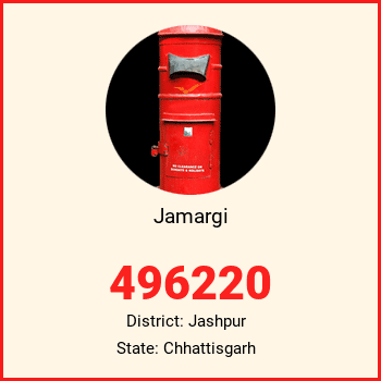 Jamargi pin code, district Jashpur in Chhattisgarh
