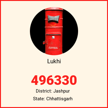 Lukhi pin code, district Jashpur in Chhattisgarh