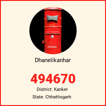 Dhanelikanhar pin code, district Kanker in Chhattisgarh