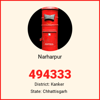 Narharpur pin code, district Kanker in Chhattisgarh