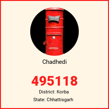 Chadhedi pin code, district Korba in Chhattisgarh