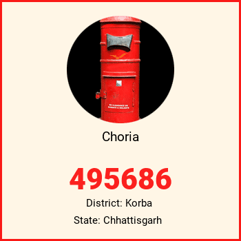 Choria pin code, district Korba in Chhattisgarh