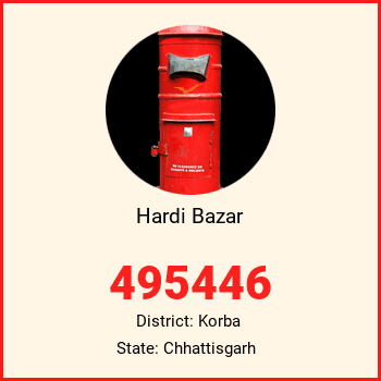 Hardi Bazar pin code, district Korba in Chhattisgarh