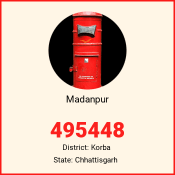 Madanpur pin code, district Korba in Chhattisgarh
