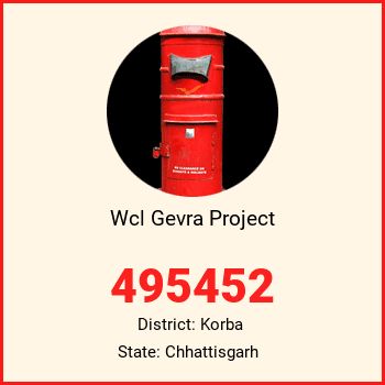 Wcl Gevra Project pin code, district Korba in Chhattisgarh