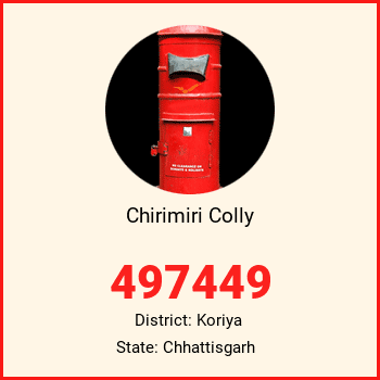 Chirimiri Colly pin code, district Koriya in Chhattisgarh