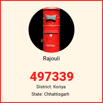 Rajouli pin code, district Koriya in Chhattisgarh