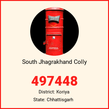 South Jhagrakhand Colly pin code, district Koriya in Chhattisgarh