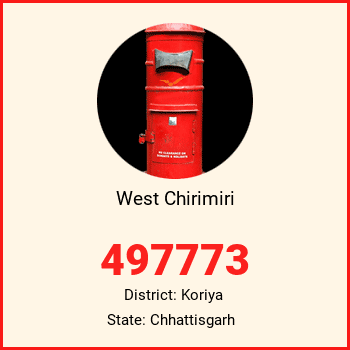 West Chirimiri pin code, district Koriya in Chhattisgarh