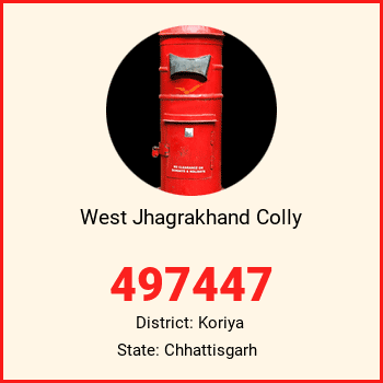 West Jhagrakhand Colly pin code, district Koriya in Chhattisgarh