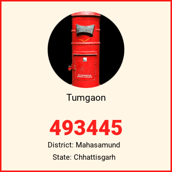 Tumgaon pin code, district Mahasamund in Chhattisgarh