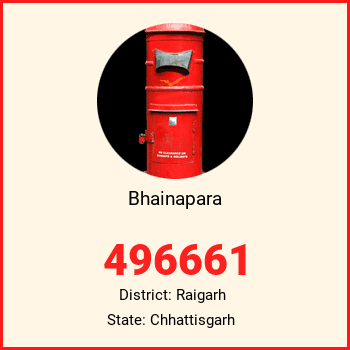 Bhainapara pin code, district Raigarh in Chhattisgarh