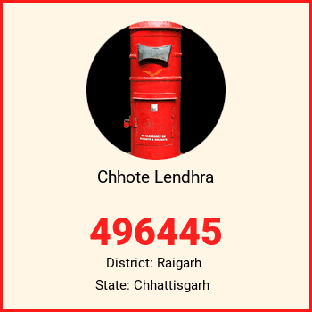 Chhote Lendhra pin code, district Raigarh in Chhattisgarh