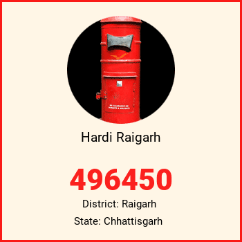 Hardi Raigarh pin code, district Raigarh in Chhattisgarh