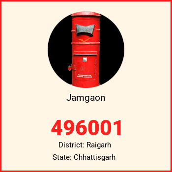 Jamgaon pin code, district Raigarh in Chhattisgarh